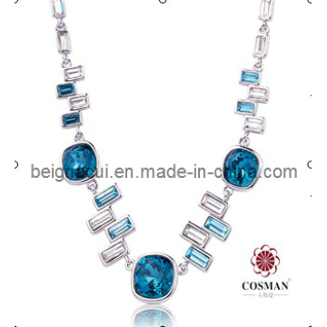 Sw Elements Cristal Indicolite Cor Últimas Model Fashion Necklace